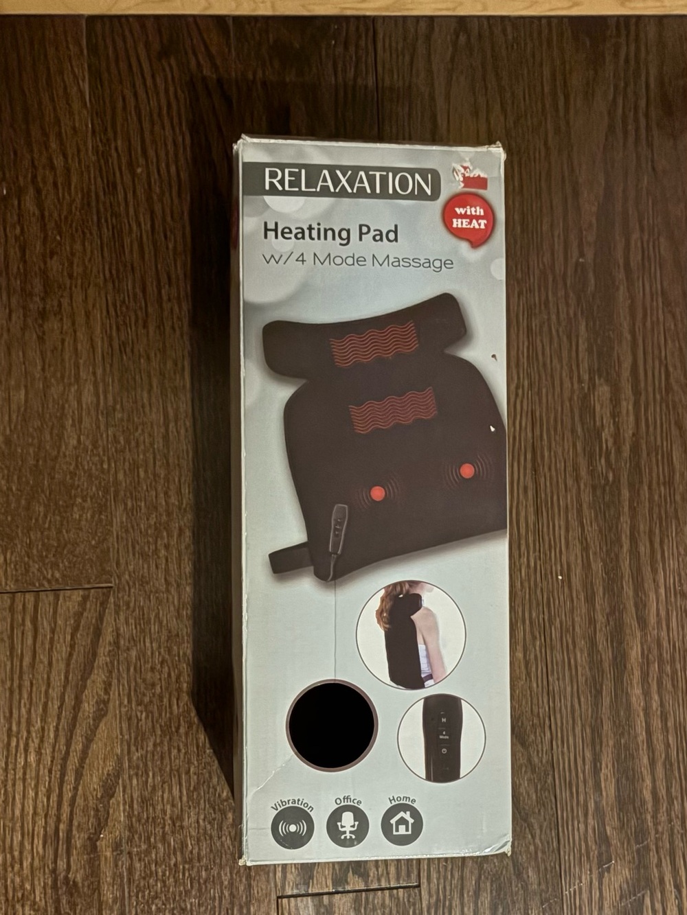 Heating Pad w/ 4-Mode Massage - Black